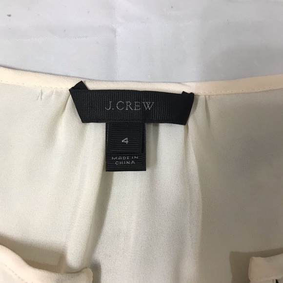 J Crew Blouse with Gorgeous Detail and Tassels - Picture 2 of 6